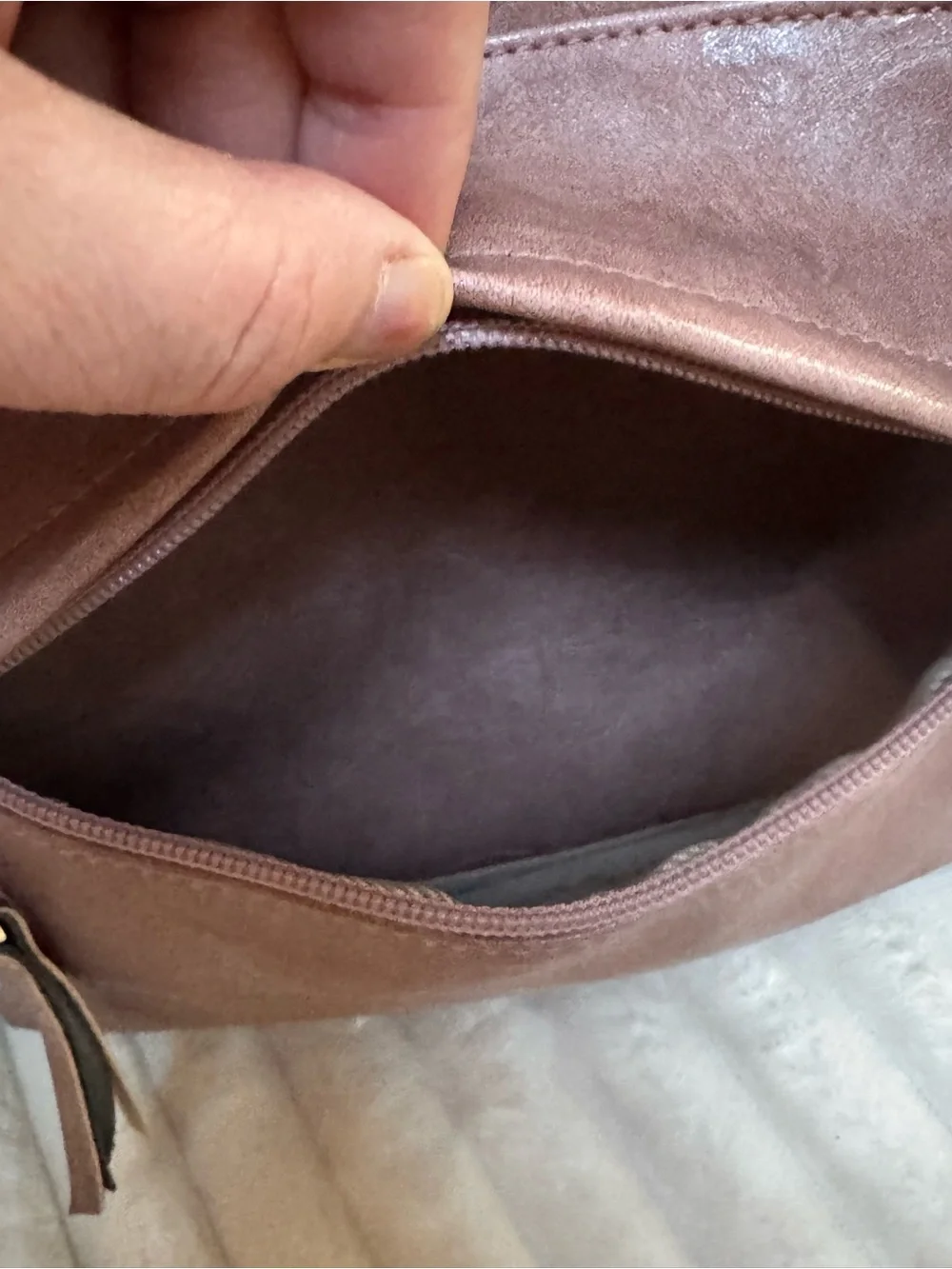 Classic Dusty-Rose colored Leatherette Convertible Women’s Backpack Tote
